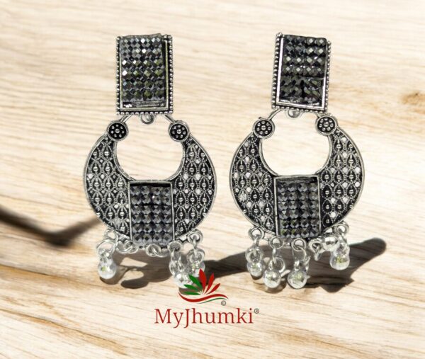 Oxidised Jhumka Earring For Women